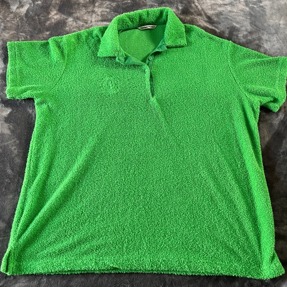 TheOpen product green terry shirt dress size L/XL - Picture 9 of 10